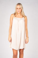 Kurzes Strandkleid Beige