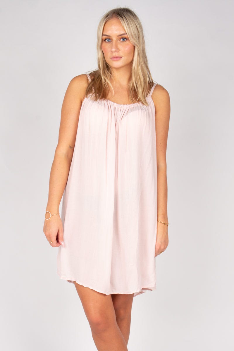 Kurzes Strandkleid Rosa