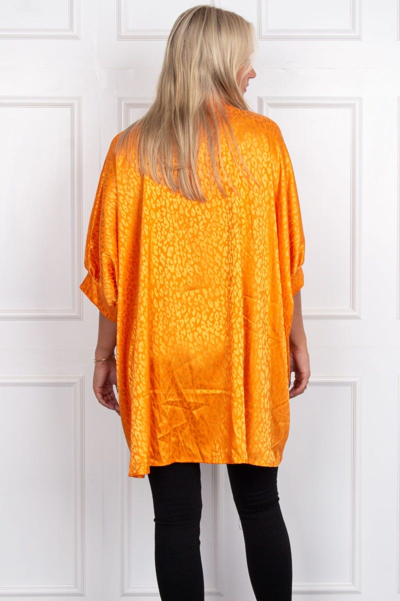 Caro Satin Tunika, orange