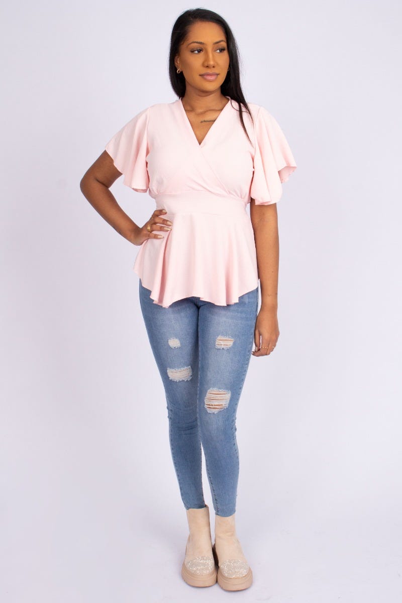 Silke top, rosa