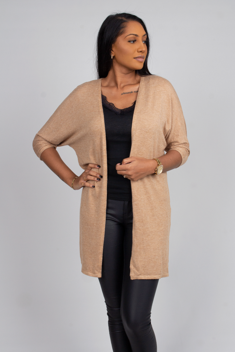 Cardigan, camel