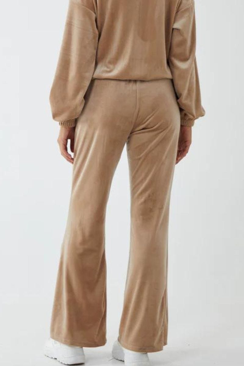 Velour bukser Beige