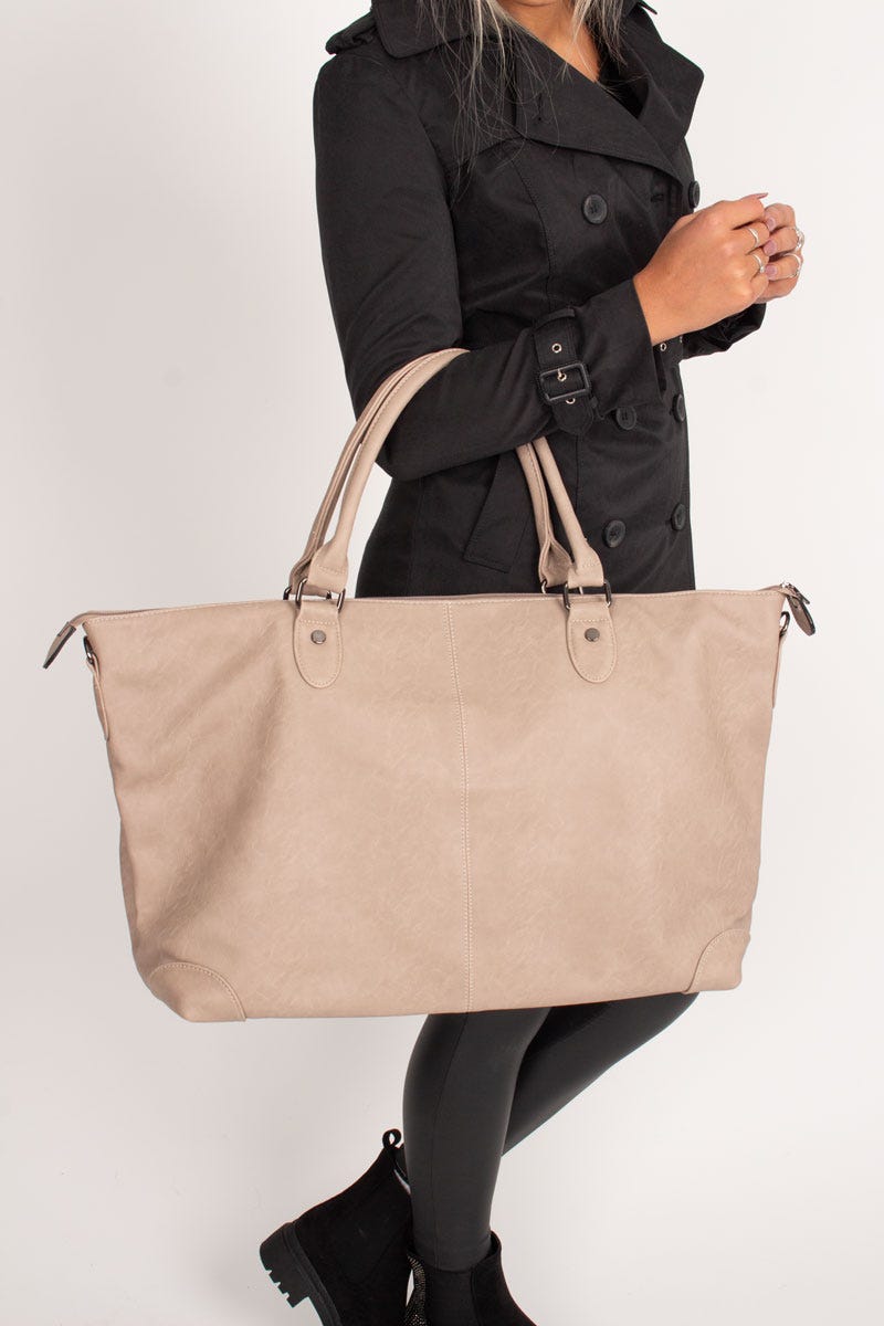 Große Tasche Taupe