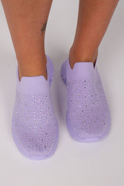 Sneakers m. glitter nitter Lilla