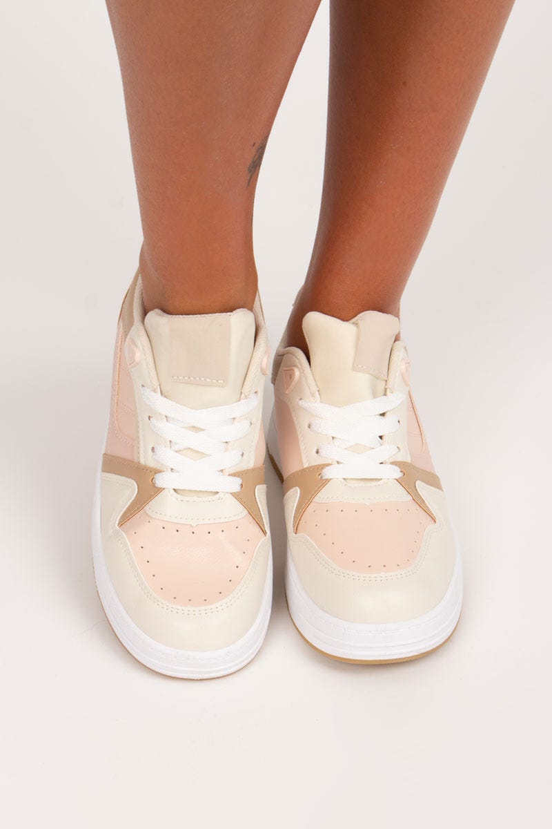 Sneakers m. plateau Rosa