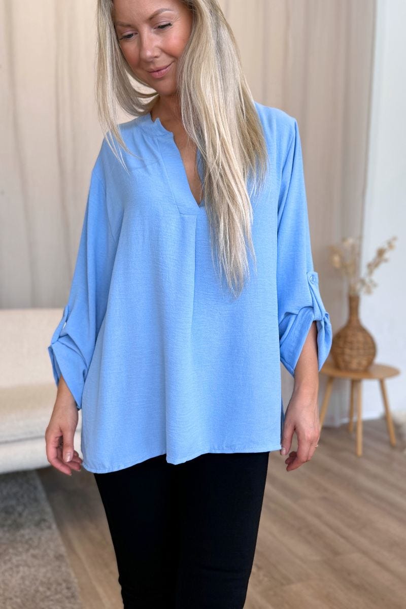 Adeline bluse Skyblue