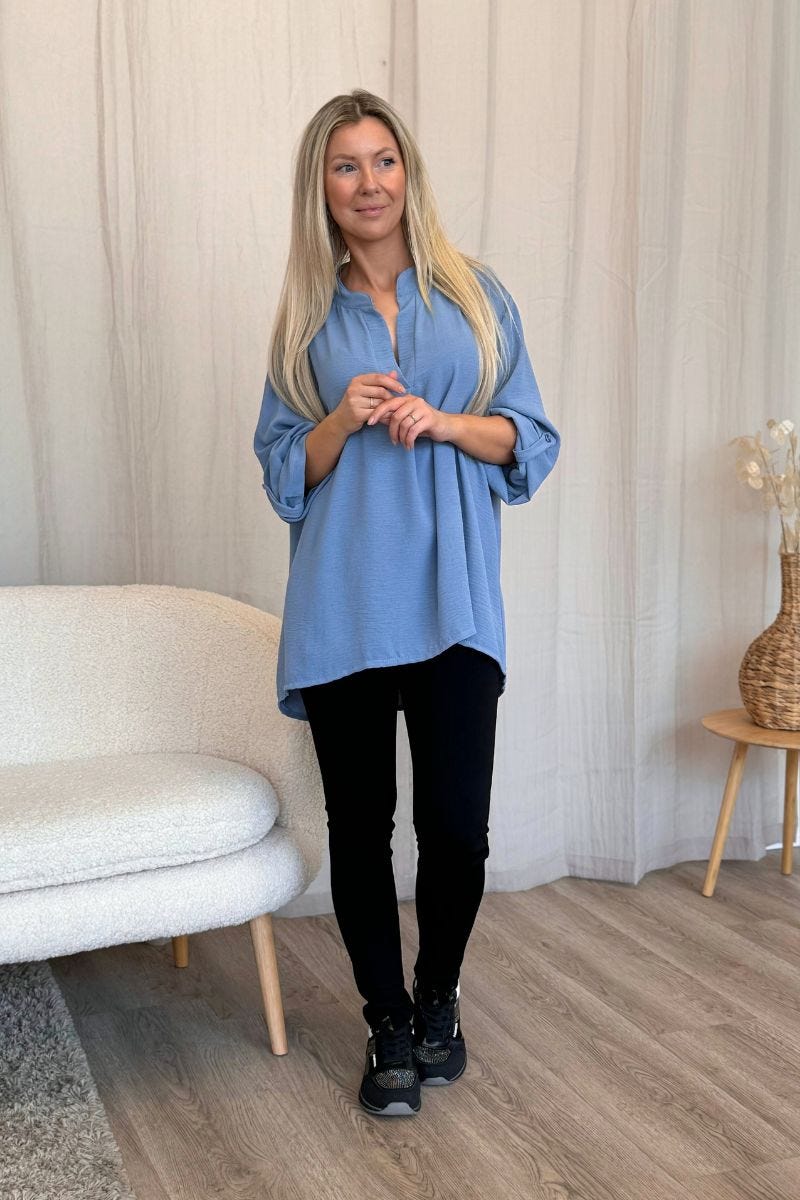 Adeline Bluse Blau