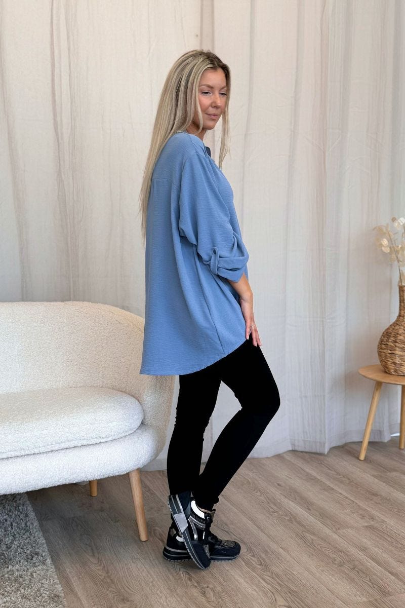 Adeline Bluse Blau