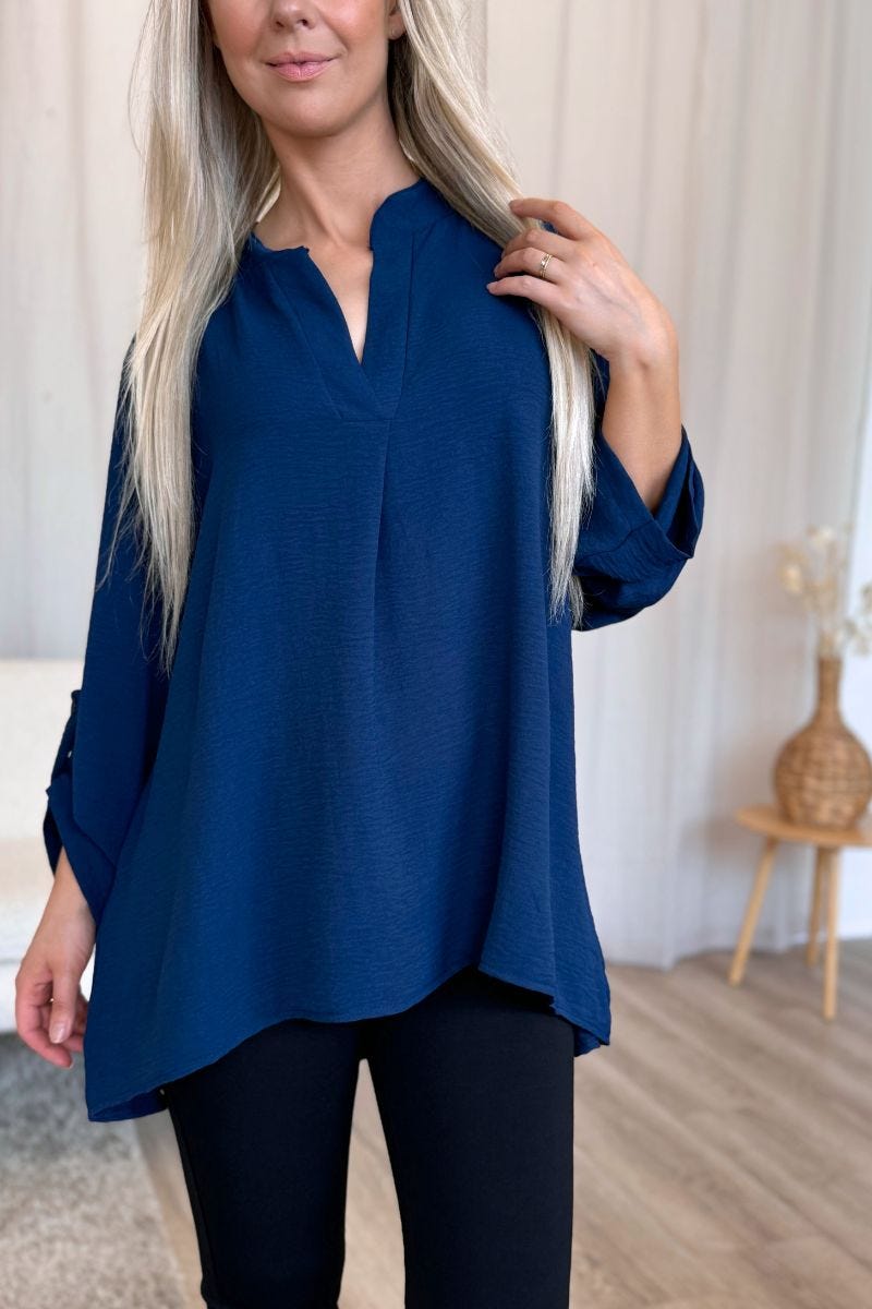 Adeline Bluse Marineblau