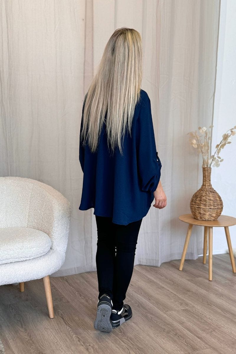 Adeline Bluse Marineblau