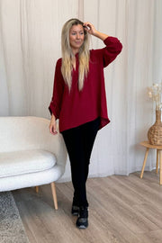 Adeline bluse Wine