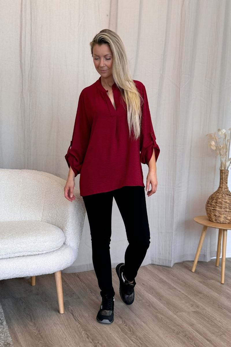 Adeline Bluse Rot