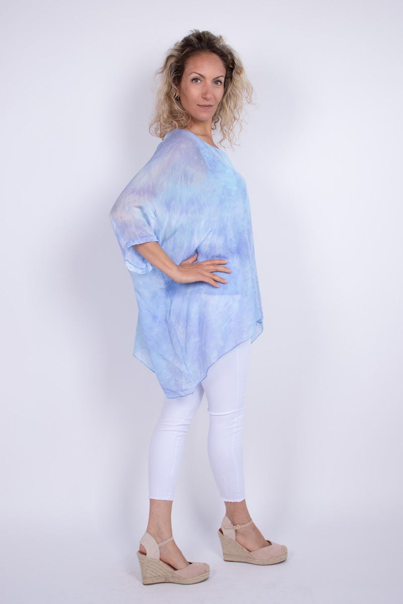 Tunika m. batwing Skyblue