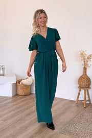 Jumpsuit m. flæseærme Aqua