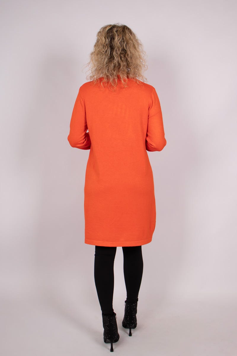 Strickkleid Orange