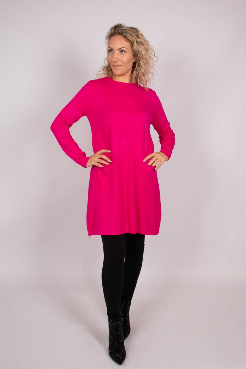 Strickkleid Pink