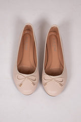 Ballerinas mit Schleife Beige