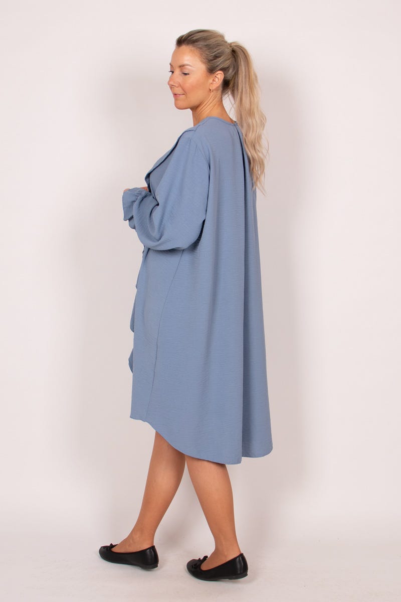 Rüschenkleid Blau