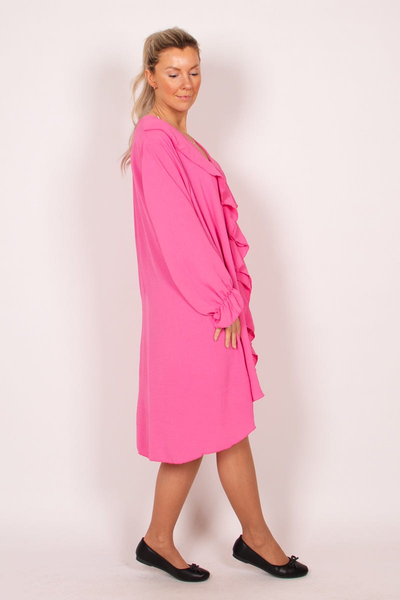 Rüschenkleid Pink