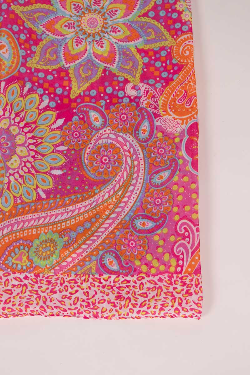 Tuch mit Paisley-Muster Pink