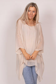 Tunika m. batwing Beige