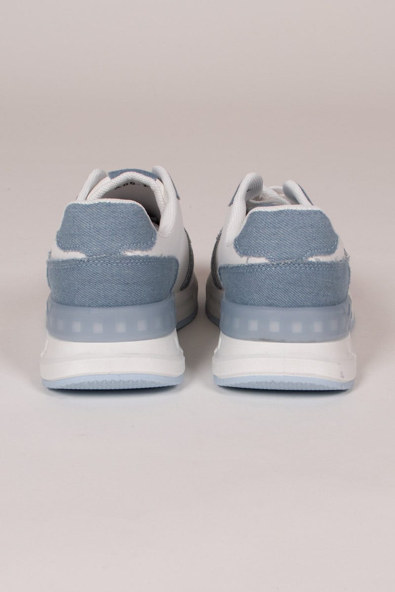 Sneakers mit Denim-Details Blau