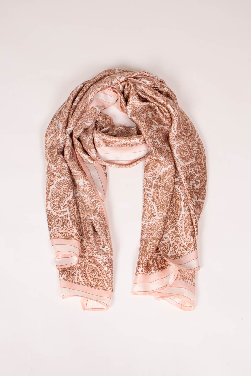 Tuch mit Paisley-Muster Rosa