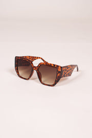 Chunky cateye solbriller Leopard