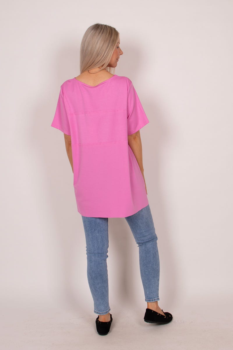 A-Linien-T-Shirt Pink