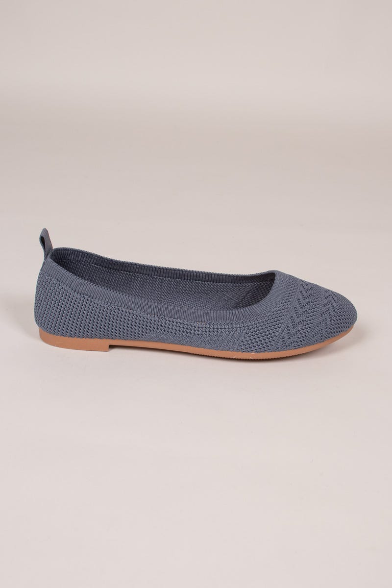 Gemusterte Ballerinas Blau