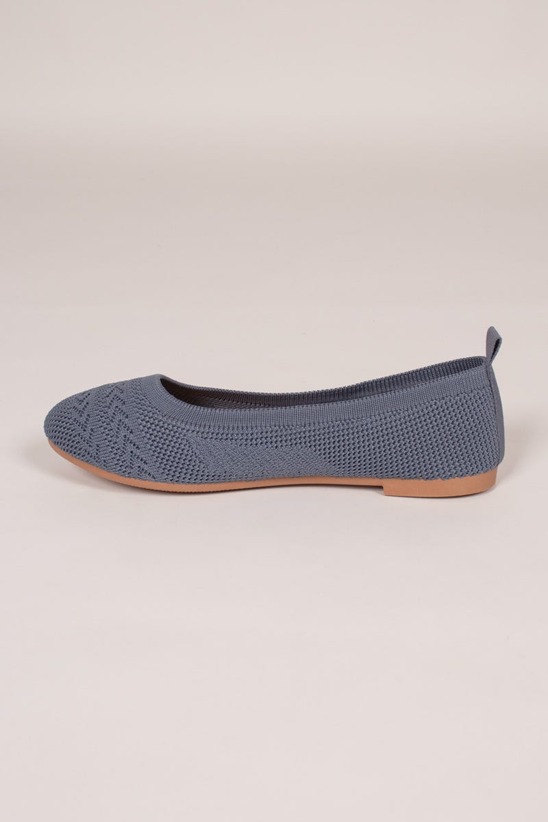 Gemusterte Ballerinas Blau