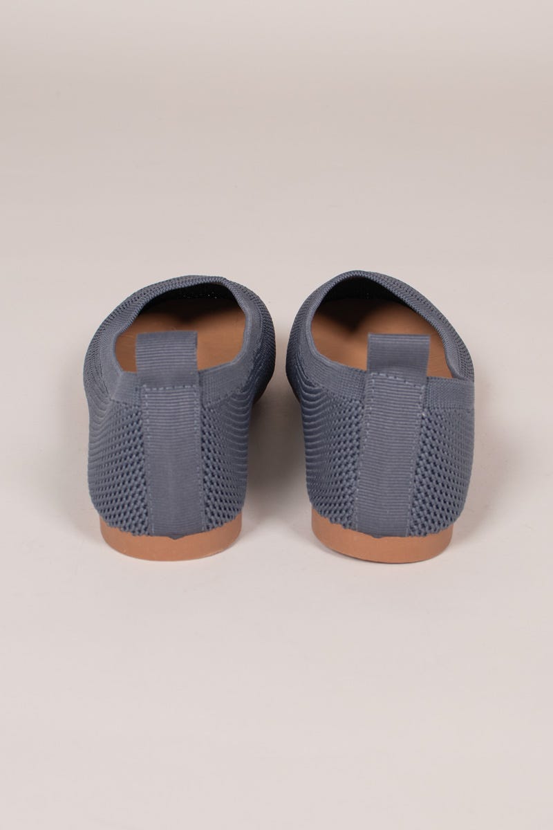 Gemusterte Ballerinas Blau