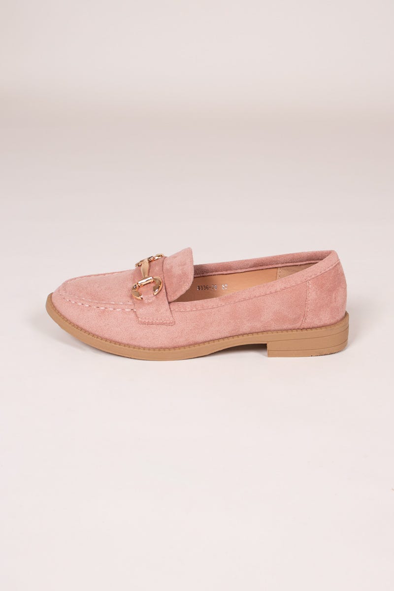 Loafers mit Schnalle Rosa