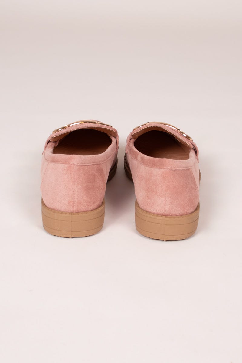 Loafers mit Schnalle Rosa