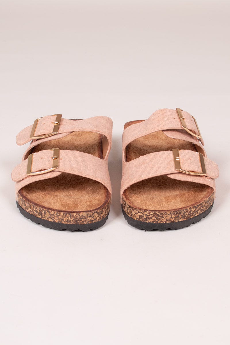 Sandalen mit Schnallen Rosa