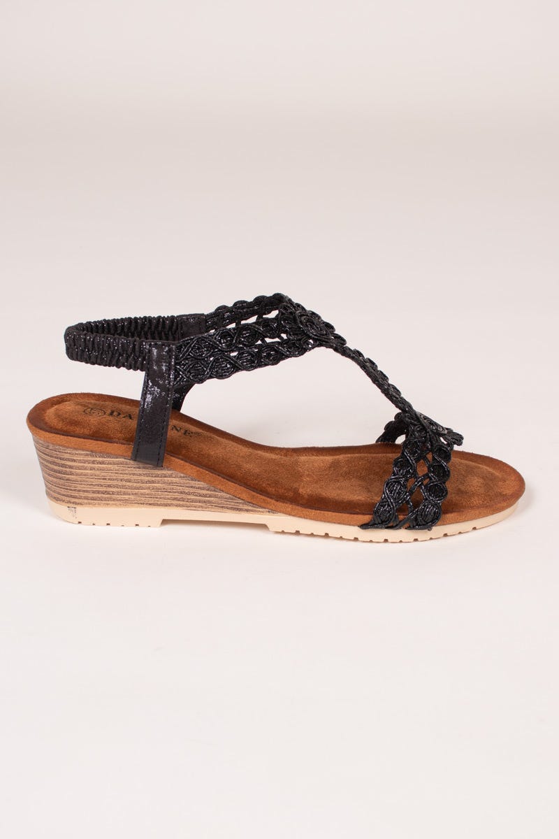 Sandalen mit Absatz Schwarz