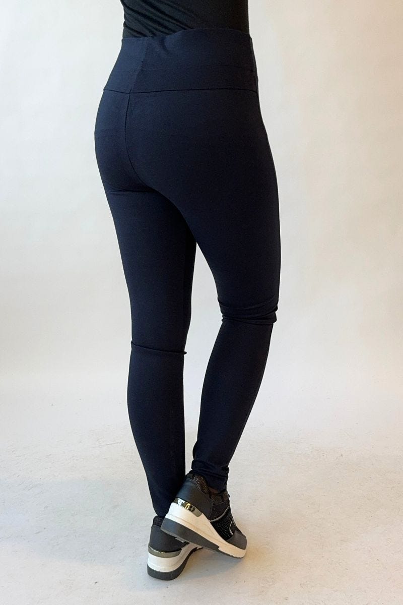 Jeggings m. knapdetaljer  Navy