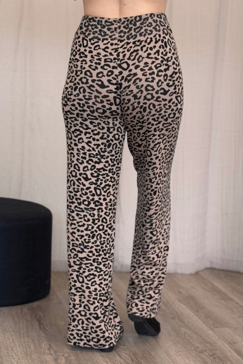 Bukser m. leopardprint