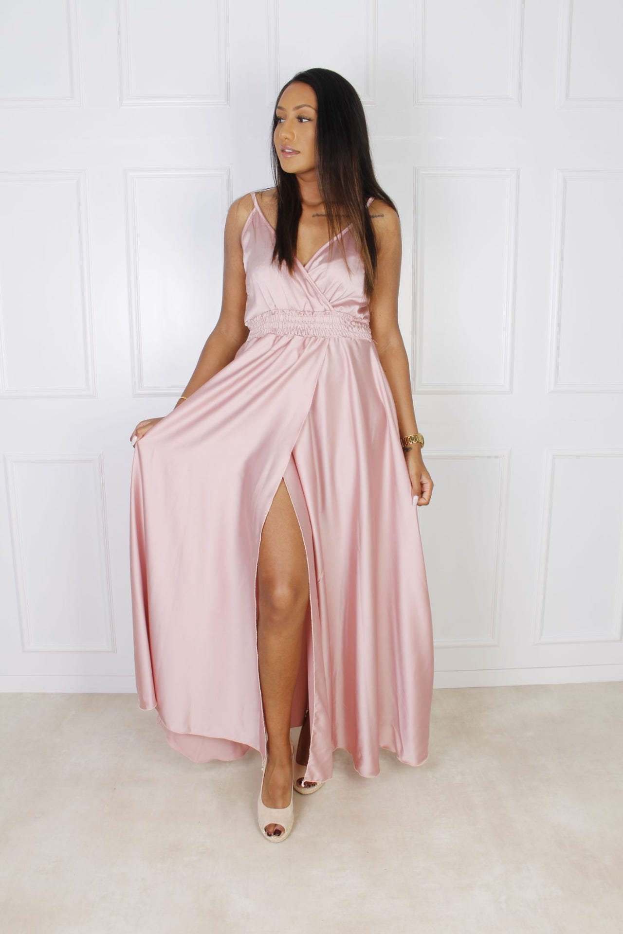 Sky Maxikleid, rosa