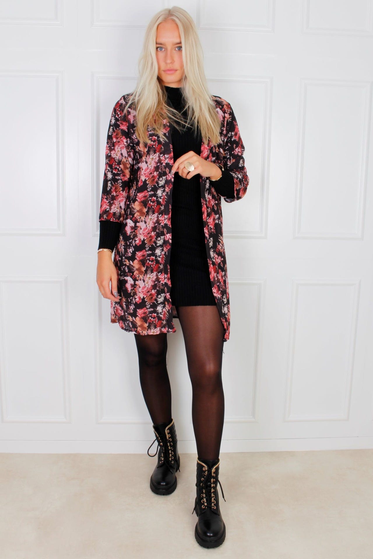 Camilla Kimono mit Blumenprint