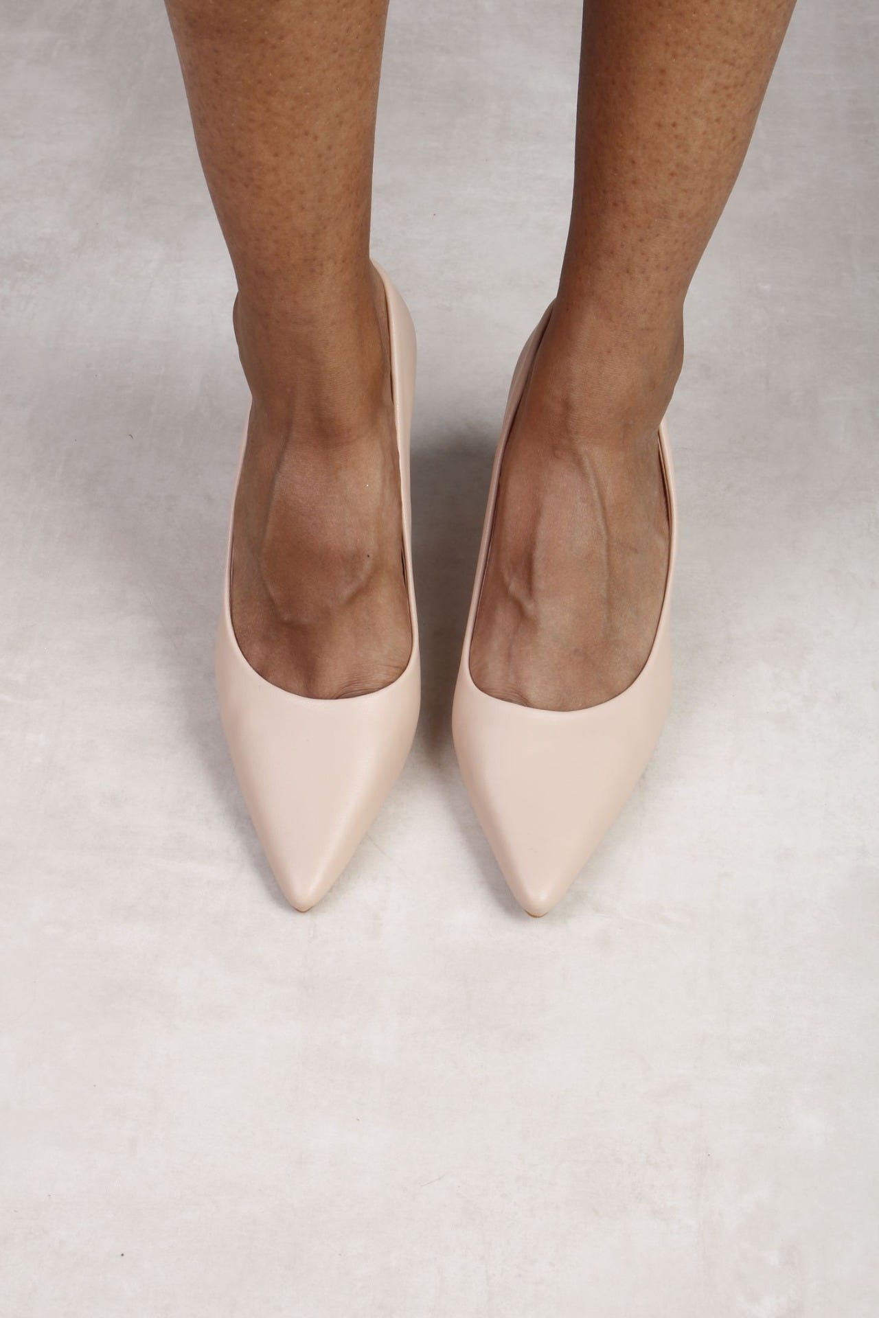 PU Stilettos, beige