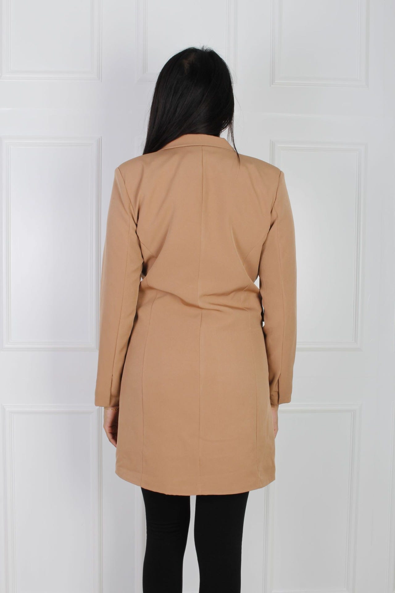 Clara blazer kjole, beige