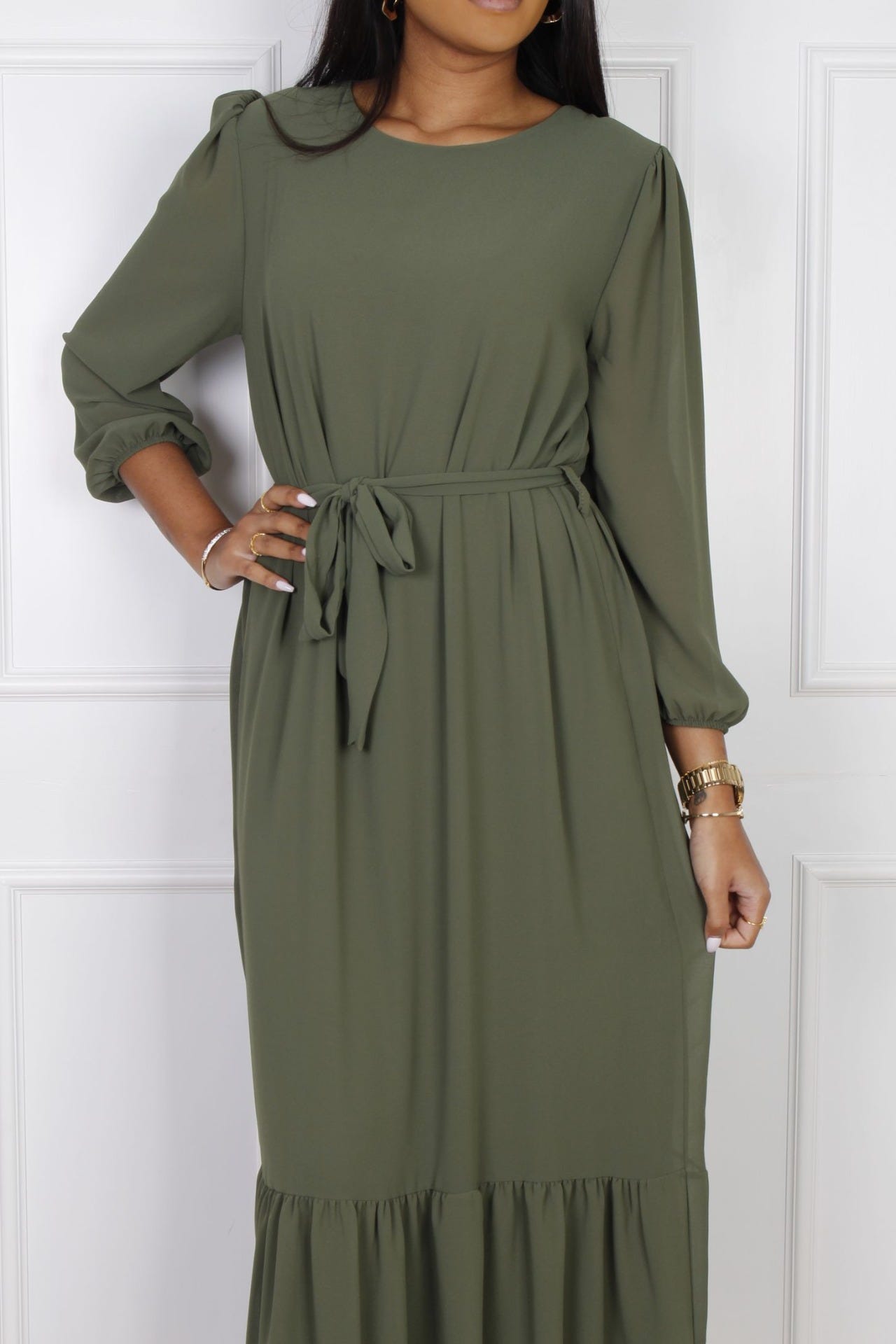 Ida Maxikleid, khaki