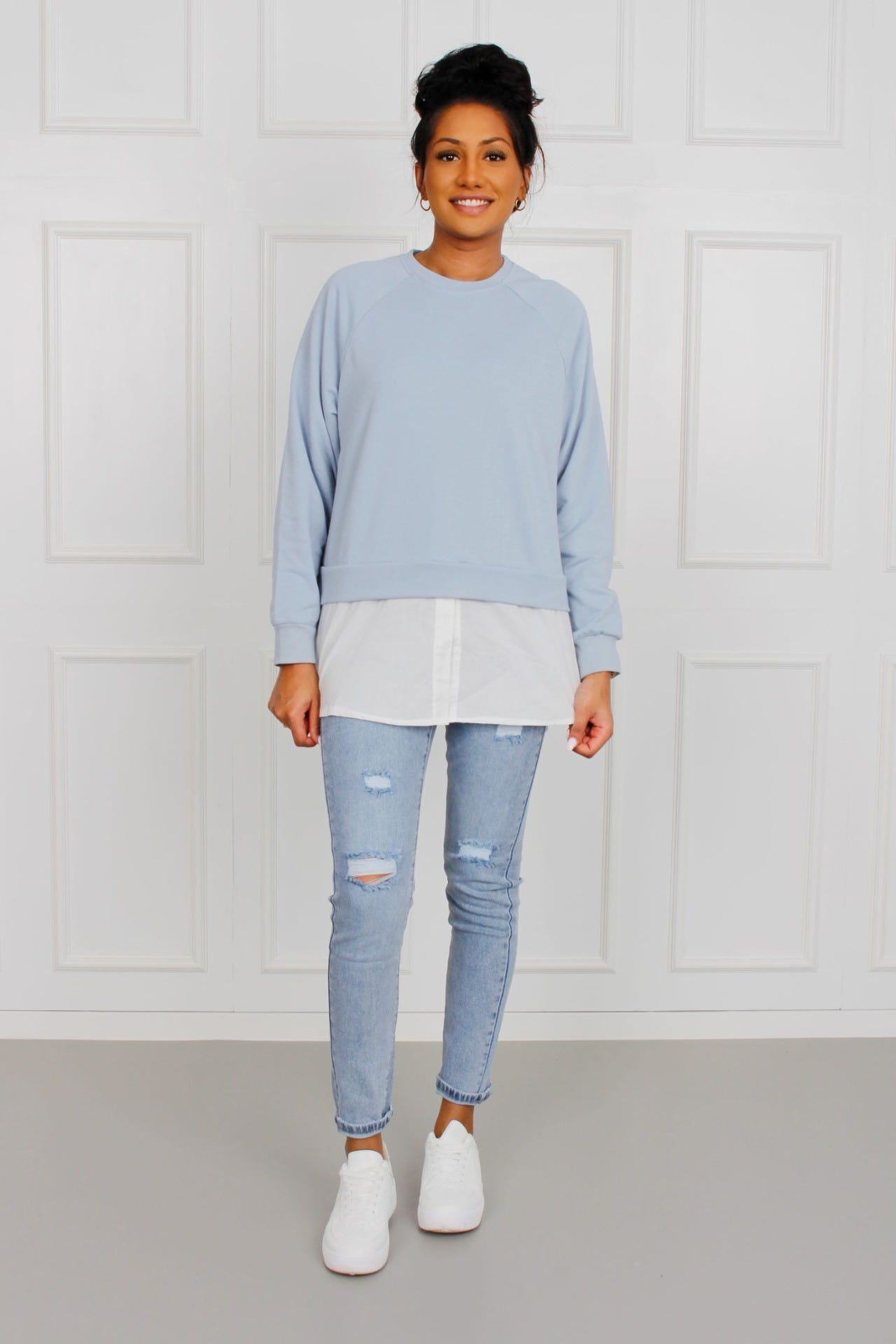 Sweatshirt, himmelblau