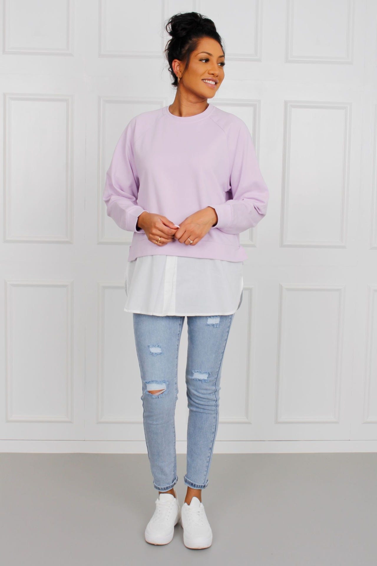 Sweatshirt, lila