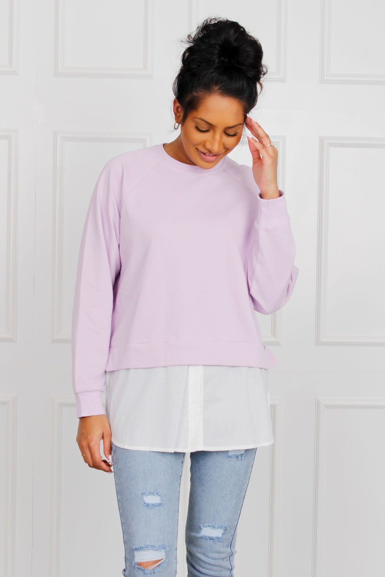 Sweatshirt, lila