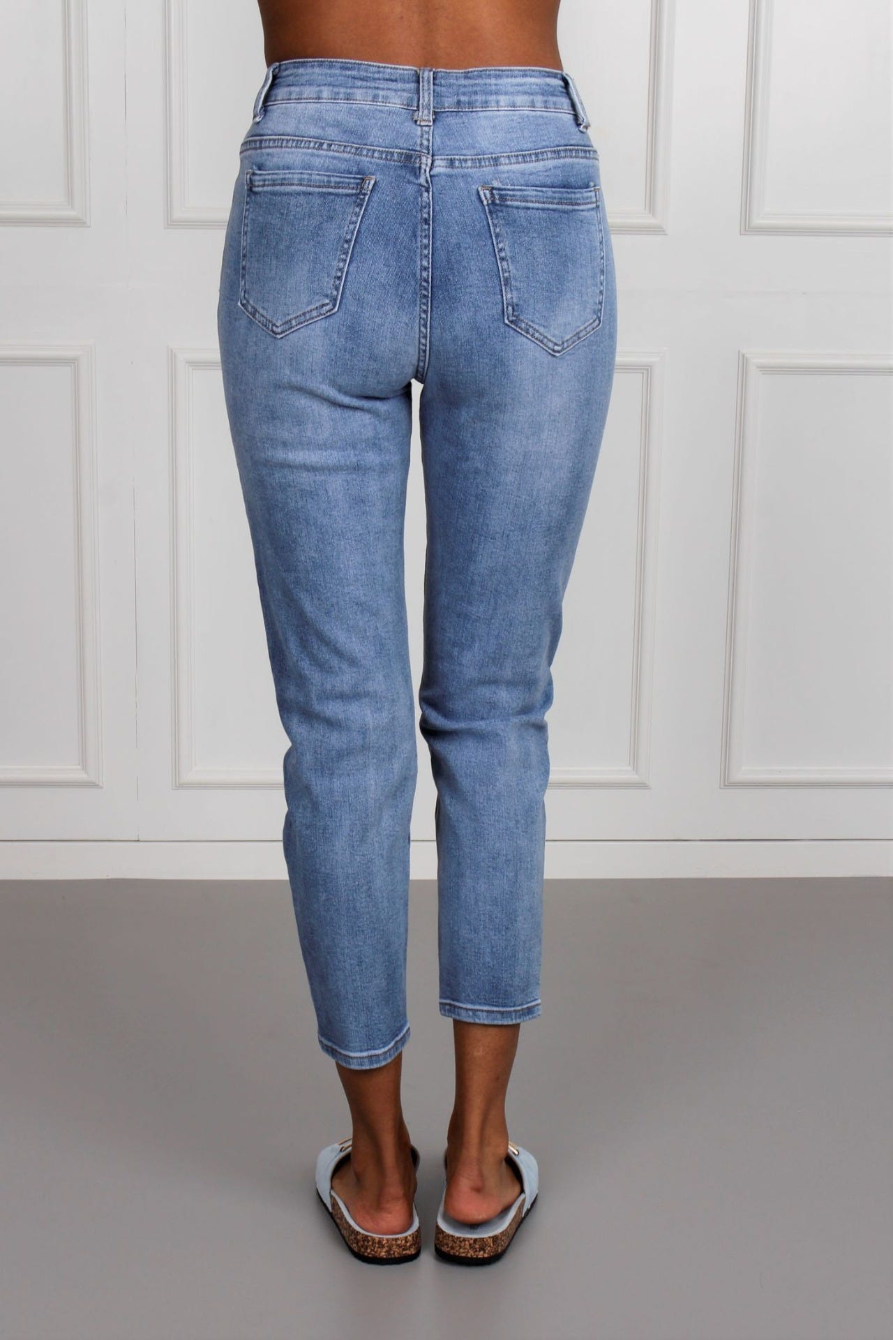 Basic løse jeans, denim