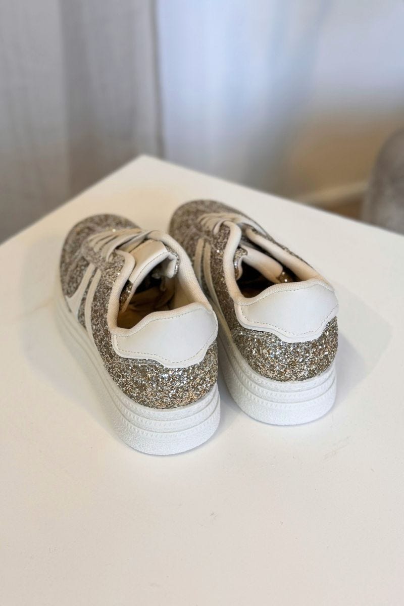 Glimmer sneakers Guld