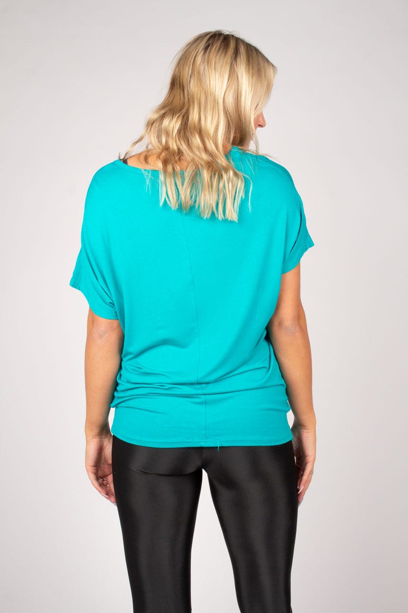 T-shirt m. leo motiv Aqua