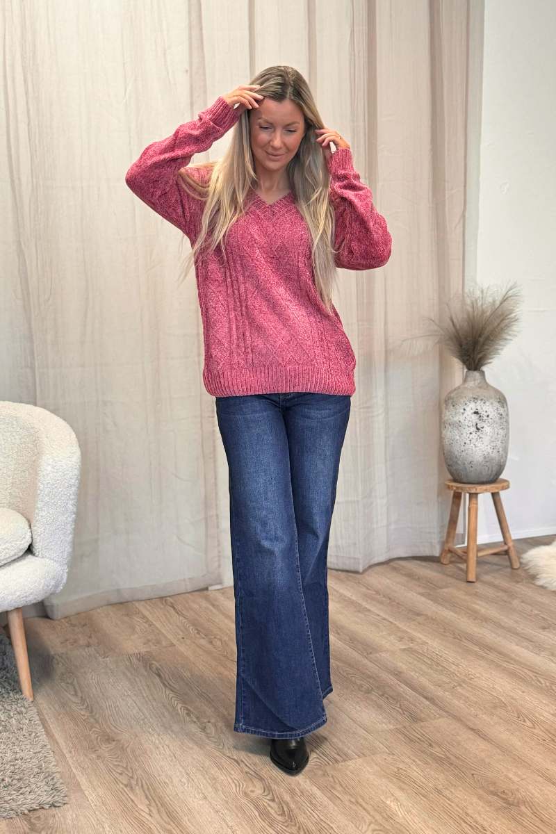 Chenille Pullover Pink